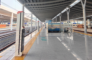 Why do we need to install automatic lifting fence mesh on the MRT station?